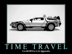 car joke funny humor Delorean time travel machine jiggawatts back to ...