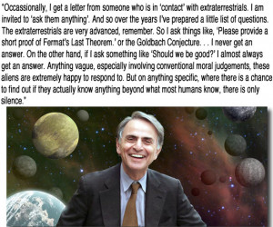 Carl Sagan trolls people who claim to have been abducted by aliens