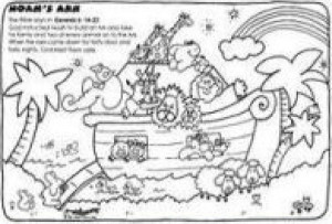 make thee an Ark colouring pages