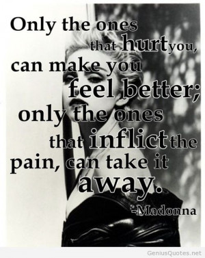 Madonna old image with sayings