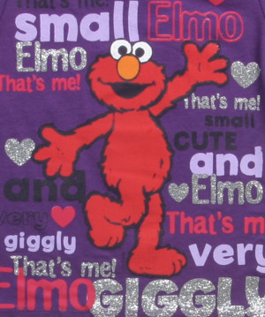 Toddler Elmo Sayings Purple T-Shirt