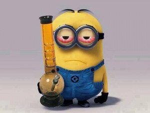 drugs, funny, marihuana, minions, weed