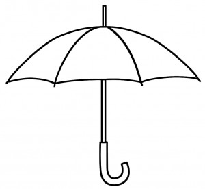 Printable Coloring Pages of Umbrella To Color