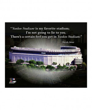 Derek Jeter Yankee Stadium Pro Quote Canvas | zulily