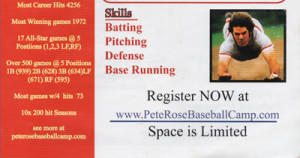 Age Difference Between Pete Rose And Wife