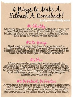 Just Grow Already! | 4 Ways To Make A Setback A Comeback More