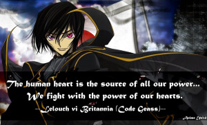 Anime quotes about believing the power of the heart.
