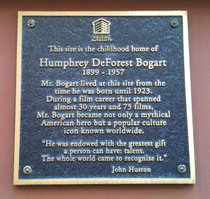 Humphrey Bogart in New York