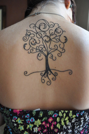 Back Tree Tattoos