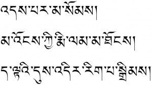 Tibetan script is very elegant and perfect for a tattoo design. Here's ...