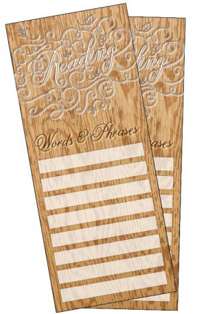 Note-Taking Words & Phrases Bookmarks for Print