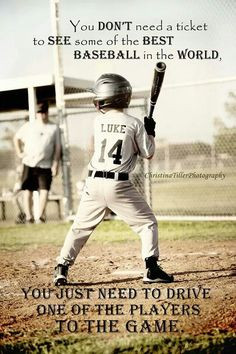 Love this picture of my son up to bat! And the quote is 100% true. My ...