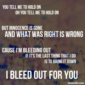 Bleeding Out - IMAGINE DRAGONS