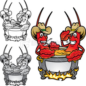 Crawfish Cartoon Clip Art