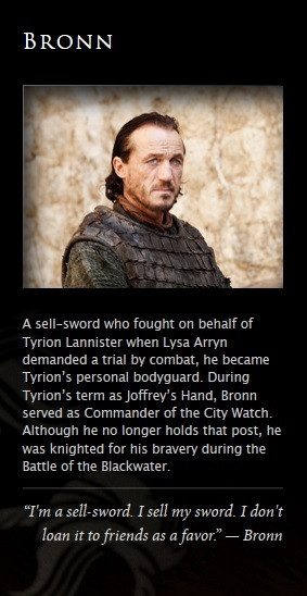 Game of Thrones Bronn Quotes