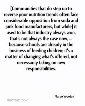 Margo Wootan - [Communities that do step up to reverse poor nutrition ...