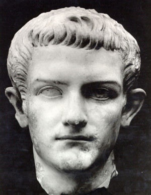 Lucias reviews Caligula, 37 A.D. - 41 A.D. Roman emperor