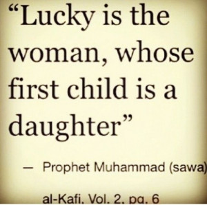 Lucky is a women, whose first child is a daughter :)
