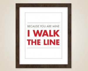 Music art quote - 8 x 10 art print - music art - Johnny Cash lyric ...