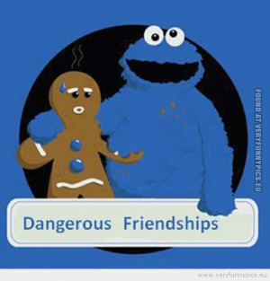 ... Picture - Cookie monster and gingerbread man dangerous friendship