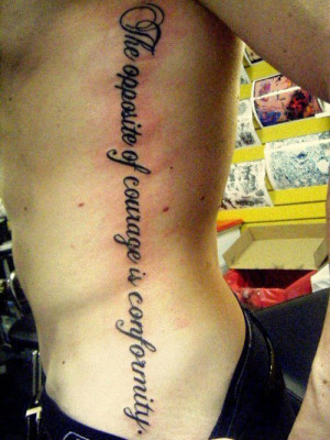 side belly tattoos quotes