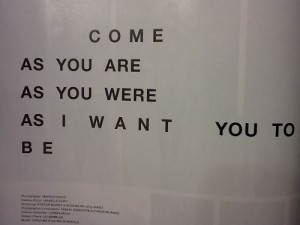 Come as you are, Nirvana