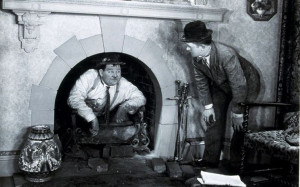 Laurel and Hardy in Hog Wild in 1930