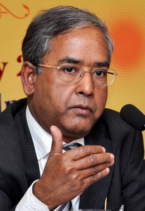 Sinha, Chairman, Securities and Exchange Board of India. File ...