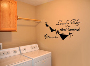 BIG Laundry Room 4 - Vinyl Wall Quote Decal