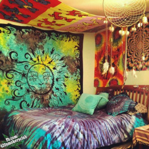 Hippie room, colors, peace