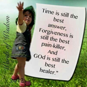 God is the best healer...