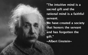 Einstein on intuition Amazing Quotes, Albert Einstein Quotes