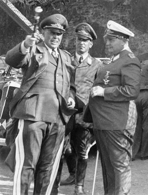 Göring and his two commanders – Kesselring and Speidel, Calais ...