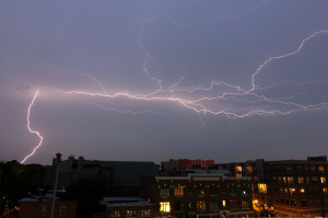 20 sec exposure of heat lightning over jersey city, nj