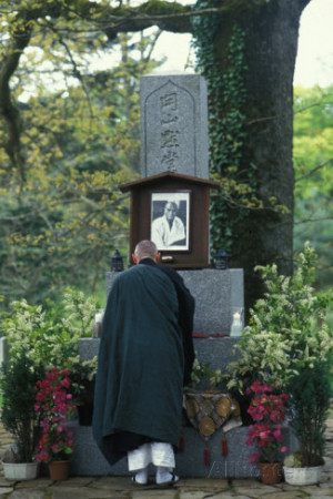 Morning Ritual in Front of Taisen Deshimaru's Grave at La Gendronniere ...