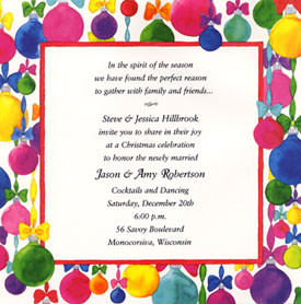 Holiday/Christmas Party Invitations/Wedding Celebration Invitations
