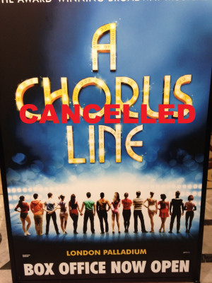 Chorus Line Cancelled...