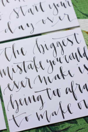inspirational quotes in calligraphy