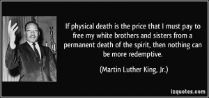 must pay to free my white brothers and sisters from a permanent death ...