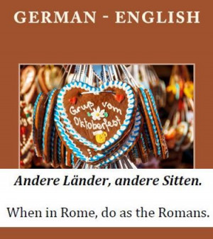 German - English Proverbs and Sayings