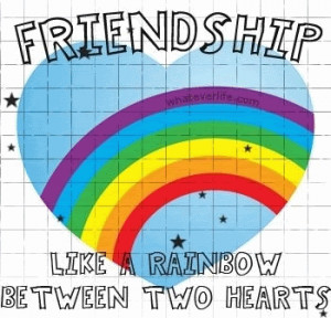 Myspace Graphics > Friendship Quotes > friendship rainbow Graphic