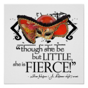 Shakespeare Midsummer Night's Dream Fierce Quote Posters