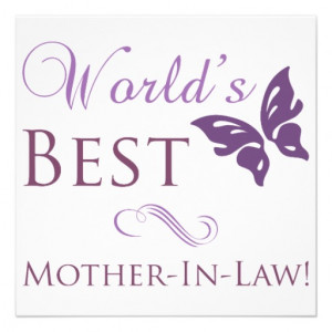 World's Best Mother-In-Law Custom Invite from Zazzle.com