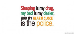 Sleeping is my drug facebook photo cover