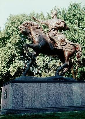 Statue of Timur in Tashkent, Uzbekistan