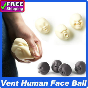 Vent Human Face Ball Stress Relievers Funny