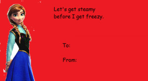 Funny Valentines Day Cards Tumblr Frozen Valentine's day cards from