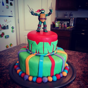 Teenage Mutant Ninja Turtles Birthday Cake