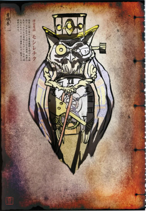 Clockwork Owl Art Two mechanical owl demons