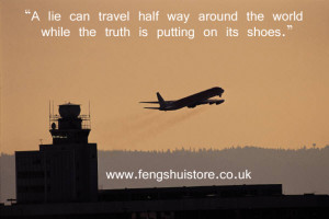 lie can travel half way around the world while the truth is putting ...